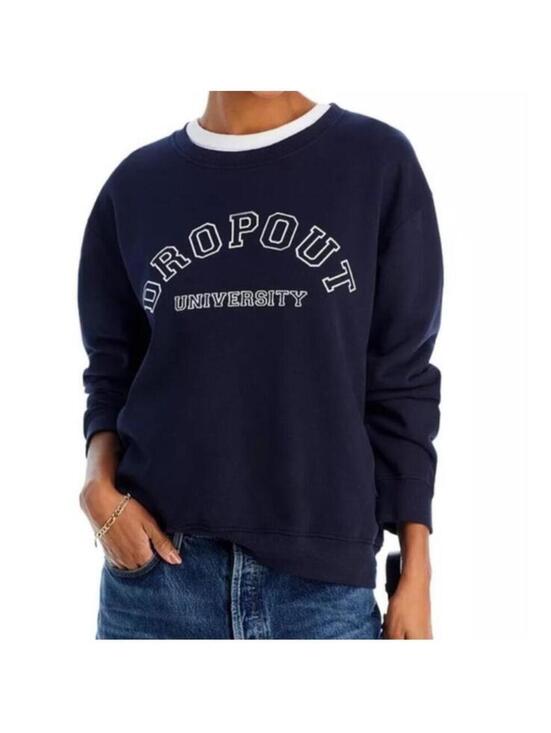 Kule Tops - KULE Organic Cotton Raleigh Dropout University Crewneck Sweatshirt Women’s Large